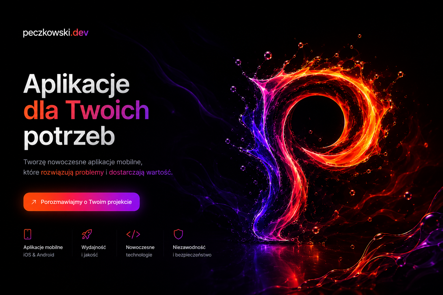 Podgląd projektu — aplikacja mobilna